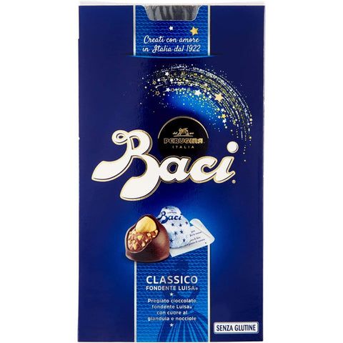 Perugina Baci Bijou Classico Pralinen mit Extra dunkle Schokoladenpraline gefüllt mit Haselnüssen 200 g 3x italienisch Original