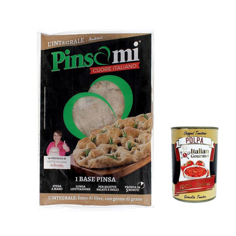 Pinsami Pinsa Integrale, Vollkorn Pinsa hausgemacht von Benedetta, à 230 Gramm 1 Stk Original italienisch Pizza