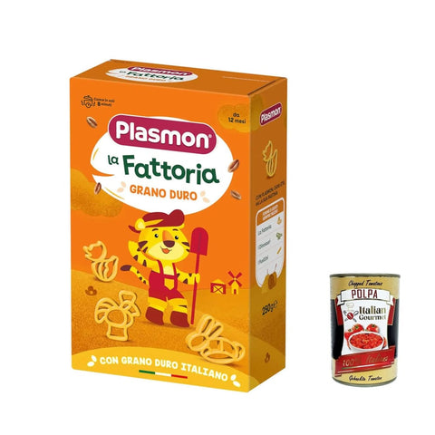 Plasmon Nudeln & Pasta Plasmon La fattoria Pasta di Grano Duro 250 g 6x Original italienisch inkl. Italian Gourmet Polpa 400g 8001040420973