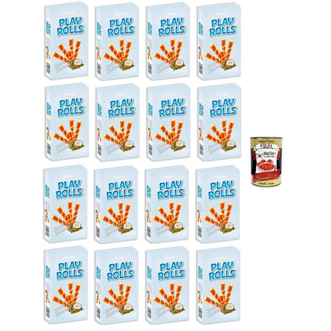 Playtime Playrolls Snacks Playtime Playrolls Kokosgeschmack 16 x150 gr Snacks italienisch Original 8032804040014