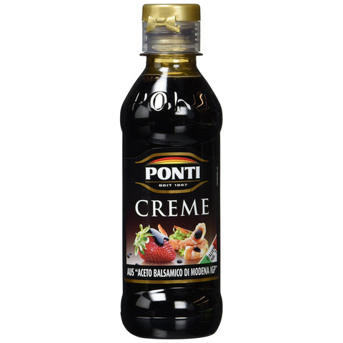 Ponti Creme aus Aceto Balsamico di Modena IGP", 2er Pack 2x200ml Original italienisch Crème Fraîche, Sauerrahm & Sahne