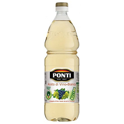 Ponti Aceto di Vino Bianco / Weinessig weiss essig . italien Küche 6x 1000 ml Original italienisch