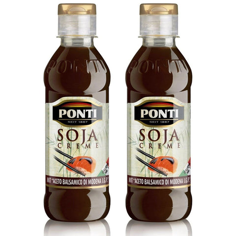 Ponti Glassa alla Soia Sojacreme für Sushi 2x240g Original italienisch Essig
