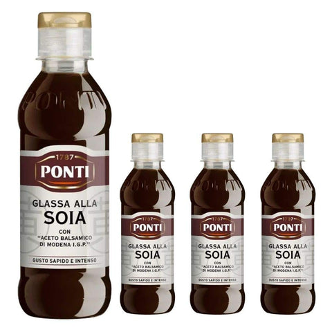Ponti Glassa Alla Soia Gusto Intenso 4 Confezioni da 240 Grammi italienisch Original Kaffeekapseln