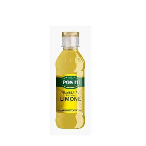 Ponti Glassa al succo di Limone Gastronomische Glasur mit Zitronensaft würzsaucen erfrischender und lebendiger Geschmack 3x220g Original italienisch