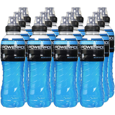 Powerade Mountain Blast Isotonisches Sportgetränk x 12 (12er Pack) 500ml Original italienisch
