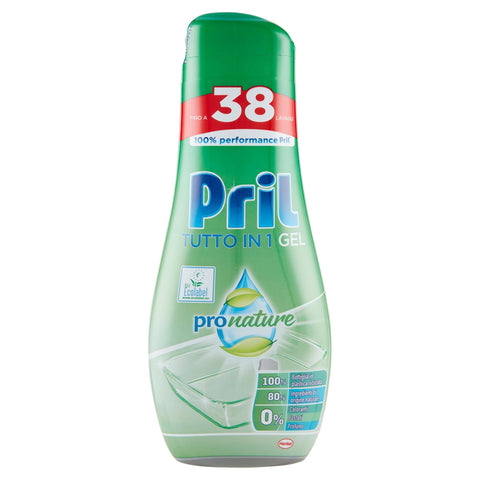 Pril Gel Green All-in-1, Geschirrspülmittel, 35 Original italienisch inkl. 3 Waschgänge