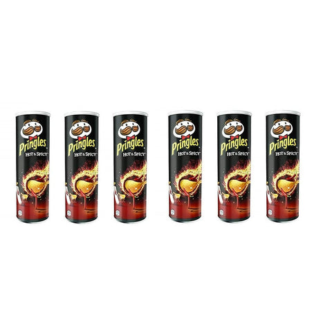 Pringles Chips Pringles Perfect Flavour Hot & Spicy Patatine Kartoffel chips 160 g 6x italienisch Original Kartoffelchips 5053990127665