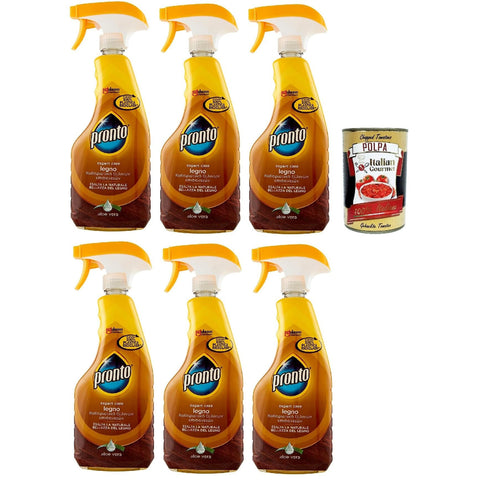 Pronto Trigger Legno. Es verbessert die natürliche Schönheit des Holzes, Duft Aloe Vera, Reinigungsmittel, 6x 500 ml italienisch Original