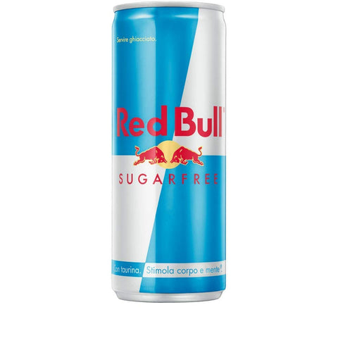 Red Bull Sugarfree mit Taurin und Koffein zuckerfrei Energiegetränk Sportgetränk Energy Drinks 250 ml Dose italienisch Original