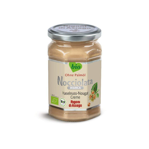 Rigoni di Asiago Nocciolata Bianca - 6x 270g | Nuss Nougat Creme | Haselnusscreme ohne Palmöl | Nuss Nougat Creme ohne Palmöl | Brotaufstrich Original italienisch