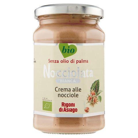 Rigoni di Asiago BIO Nocciolata Bianca White Schokolade 270 g Brotaufstrich Haselnuss Hazelnut spread cream Original italienisch