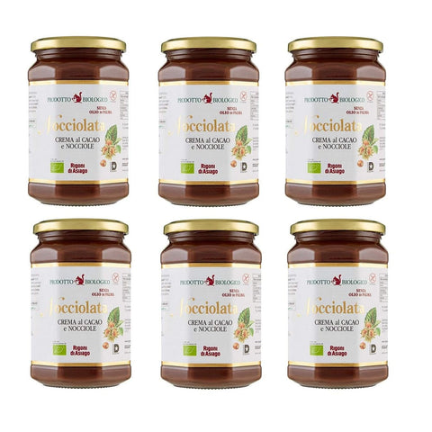 Rigoni Rigoni Schokoladenaufstrich Rigoni di Asiago BIO Nuss Nougat Aufstrich schokolade Brotaufstrich 270 g 6x italienisch Original 656272524418