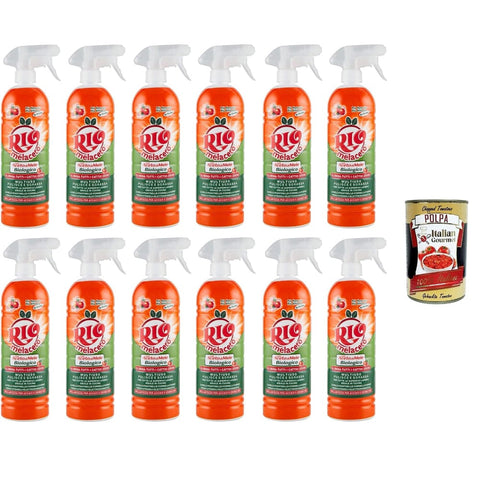 Rio Allzweckreiniger Rio Melaceto Con Aceto di Mele Multiuso, pulisce e sgrassa mit Apfelessig Vielseitig einsetzbar, reinigt und entfettet 12x800ml Original italienisch inkl. Italian Gourmet Polpa 400g 8011941002420