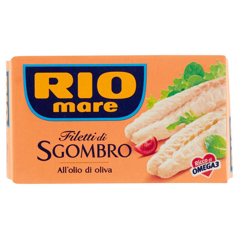 Rio Mare Fleisch, Geflügel & Wild Rio Mare Makrelenfilets in Olivenöl, reich an Omega 3, 125 g 3x Original italienisch inkl. Italian Gourmet Polpa 400g 8004030378001