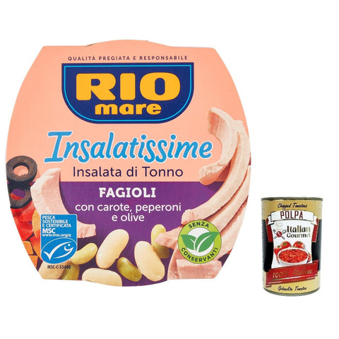 Rio Mare Insalatissime fagioli e tonno Mischung aus Bohnen und Thunfisch 160 g Hülsenfrüchte & Bohnen italienisch Original