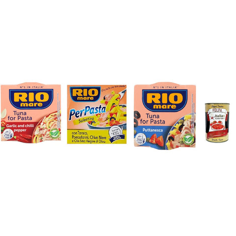 Rio Mare Koch- & Backzutaten Rio Mare Per Pasta Testpaket Thunfischfur Pasta 3x 160g Original italienisch inkl. Italian Gourmet Polpa 400g 8032804040014