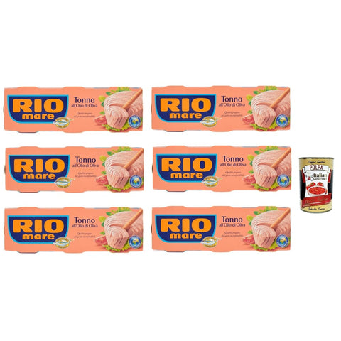 Rio Mare Koch- & Backzutaten Rio Mare Tonno all'Olio di Oliva Thunfisch in Olivenöl Gelbflossen thun 120 g 18x italienisch Original + kostenlos polpa 400 g 8004030046009