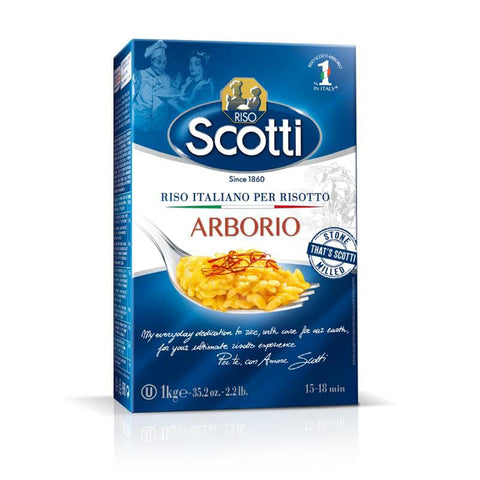 Riso Scotti Arborio Risotto Reis (10x 1kg) - 100% italienischer Reis, perfekt für Risotto Original italienisch
