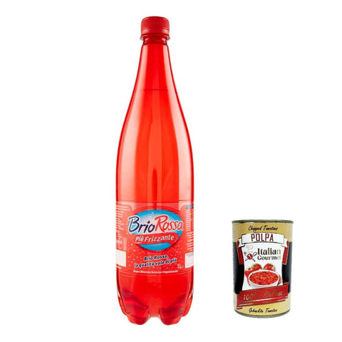 RIO Brio Rossa Acqua minerale frizzante, Sprudelndes Mineralwasser 6x1l Original italienisch Getränk