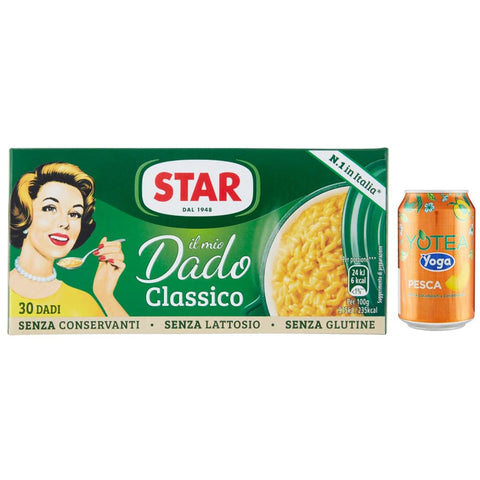 Rummo Brühe & Fond Rummo 8er-Pack Star Il Mio Dado Classico,Brühwürfel Brühe,Kartons mit 30 Würfeln Original italienisch inkl. 1er-Pack Kostenlos Yoga Eistee Pfirsich 330ml Dose 8008343709668