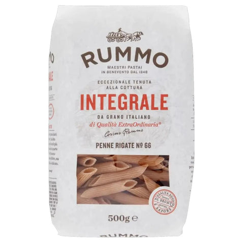 Rummo Internationale Nudeln Rummo Pasta Integrale Penne rigate N. 66, Vollkornnudeln Nudeln Vollkorn Italienische Pasta 500 g italienisch Original 8008343700665