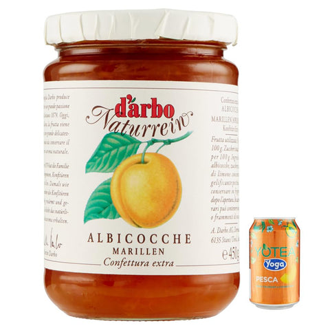 12er-Pack Darbo Marmelade Confettura Naturrein Albicocche, Aprikosenkonfitüre, Glas 1x450g Original italienisch Aufstrich