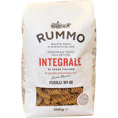 Rummo Kurze Pasta Rummo Vollkornnudeln Fusilli n.48 Bronze Gezeichnete - 16 Packungen mit 500 g Original italienisch
