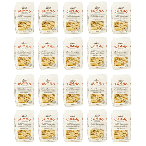 Rummo Penne Rigate N°66 Pasta Lenta Lavorazione Teigwaren aus Hartweizengrieß Bronze Zeichnung 20x500g Original italienisch