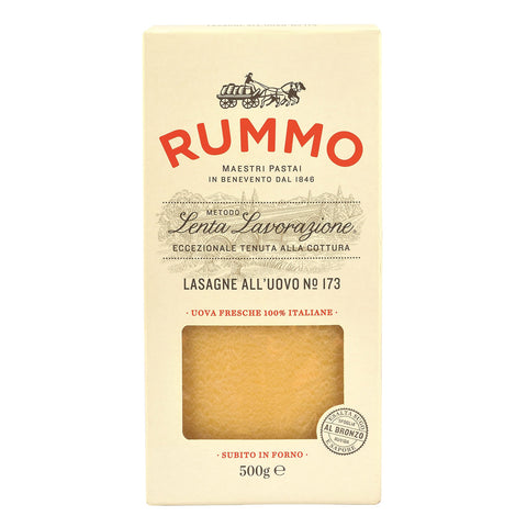 Rummo - Lasagne all'uovo n.173 Bronze Gezeichnete - 12 Packungen mit 500 g italienisch Original Pasta