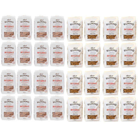 Rummo Nudelgerichte Rummo Integralpaste Probierpackung 16 Stifte Rigate Fusilli italienische Nudeln ( ) 32x500 g 16x italienisch Original Pasta 8008343709484