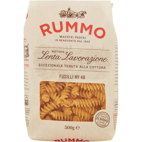 Rummo Fusilli N. 48 Hartweizengrieß Pasta Italienische Nudeln Packung 20x500g Original italienisch