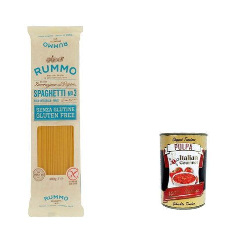 Rummo Pasta Spaghetti n. 3 senza Glutine gluten free 100% italienische Pasta nudeln glutenfrei 400 g 20x italienisch Original + kostenlos polpa 400 g