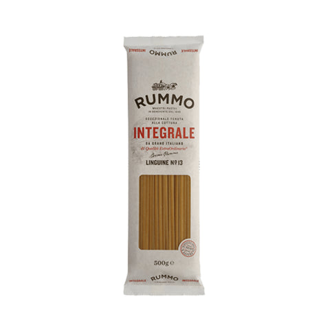Rummo Pasta Integrale Linguine N° 13, Vollkornnudeln Nudeln Vollkorn Italienische Pasta 20x 500g inkl. Italian Gourmet polpa 400g Original italienisch