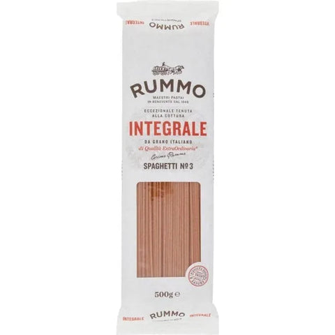 Rummo Nudeln & Pasta Rummo Pasta Integrale Spaghetti N° 3, Vollkornnudeln Nudeln Vollkorn Italienische Pasta 10x 500g Original italienisch inkl. Italian Gourmet Polpa 400g 8008343709033