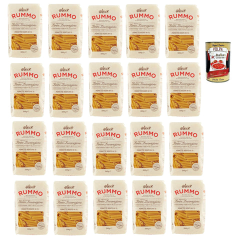 Rummo Pennette Rigate N° 70 Pasta Lenta Lavorazione Teigwaren aus Hartweizengrieß Bronze Zeichnung 20x 500 g italienisch Original