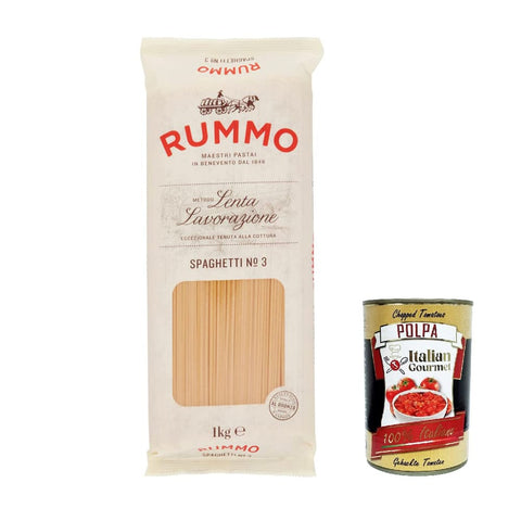 Rummo Nudeln & Pasta Rummo Spaghetti N. 3 Hartweizengrieß Pasta Nudeln Packung 12x 1Kg italienisch Original 8008343230032