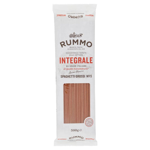 Rummo Pasta Integrale Spaghetti Grossi N° 5 Vollkornnudeln Nudeln Vollkorn Italienische Pasta 10x500 g italienisch Original + kostenlos polpa 400 g