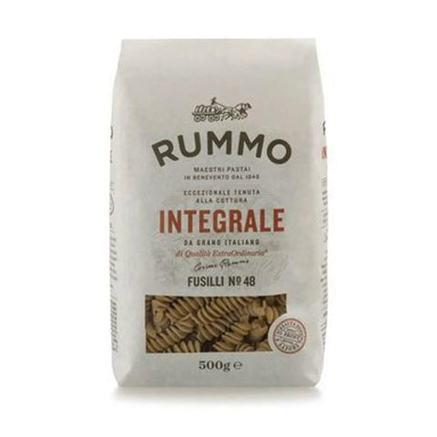 Rummo Pasta Integrale Fusilli N. 48, Vollkornnudeln Nudeln Vollkorn Italienische Pasta 5x 500g inkl. Italian Gourmet polpa 400g Original italienisch