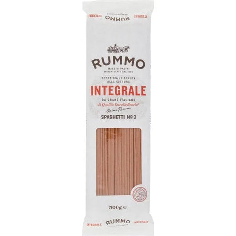 Rummo Pasta Integrale Spaghetti N. 3, Vollkornnudeln Nudeln Vollkorn Italienische Pasta 500 g italienisch Original