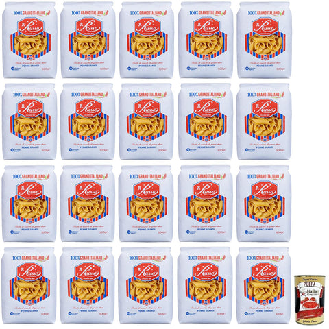 Russo Penne Grandi N°32 Hartweizengrieß Pasta,100% Italienischer Weizen,500 g Packung Nudeln & Pasta italienisch Original