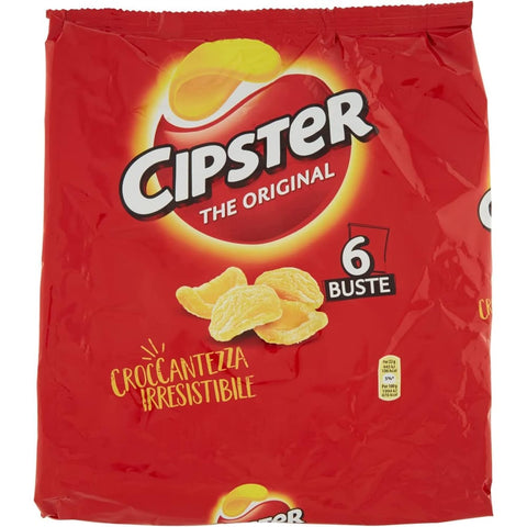 Saiwa Chips Saiwa Chips Cipster Crisps 3x 6 Portionstüten á 23g kartoffelchips gesalzen 18x Original italienisch