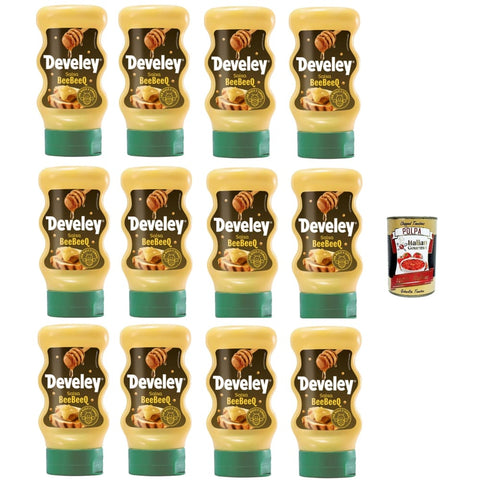 Salsa Koch- & Backzutaten Salsa beebeeQ Senape e Honig beebeeQ Senf-Honig-Sauce Quetschflasche 12x 250gr Original italienisch inkl. Italian Gourmet Polpa 400g 8032804040014