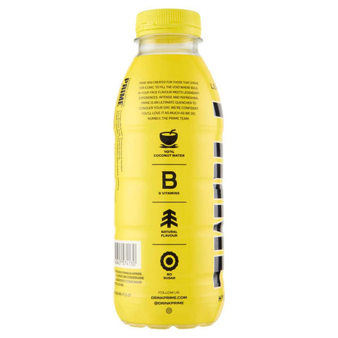 Prime Limone Hydration Drink Lemonade 12x 500ml Erfrischendes Zitronengetränk in der Flasche, Sportgetränk für Fitness, Training, Arbeit, Uni, Reisen, Büro