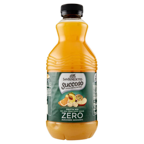 San Benedetto Succoso Frutta mix zero PET ohne zucker 90 cl Fruchtsaft saft Fruchtsäfte italienisch Original