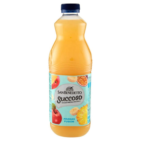 San Benedetto Fruchtsäfte San Benedetto Succoso Ananas Fusion PET flasche 1,5 Lt Fruchtsaft saft 12x Original italienisch 8001620007082