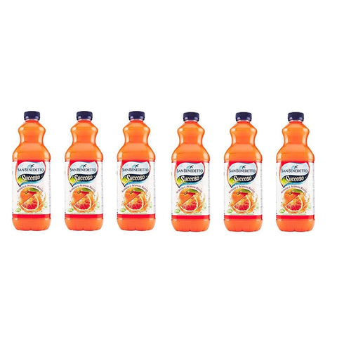 San Benedetto Fruchtsäfte San Benedetto Succoso Orange & rote Orange PET flasche 1,5 Lt Fruchtsaft saft Fruchtsäfte italienisch Original 8001620005866