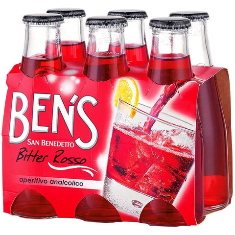 San Benedetto Limonade San Benedetto Ben's bitter rosso aperitivo 100 ml Aperitif ohne Alkohol bitter Limonade italienisch Original 8001620302033