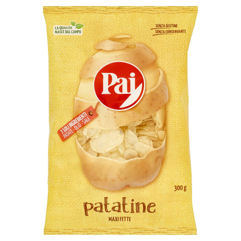 Pai Classica trasparente Chips Patatine Kartoffelchips gesalzen Kartoffel chips 3x300g Original italienisch Snack