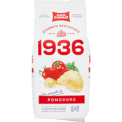 San Carlo 1936 Tomaten Petersilie und Basilikum Kartoffelchips gesalzen 6x 150g Original italienisch